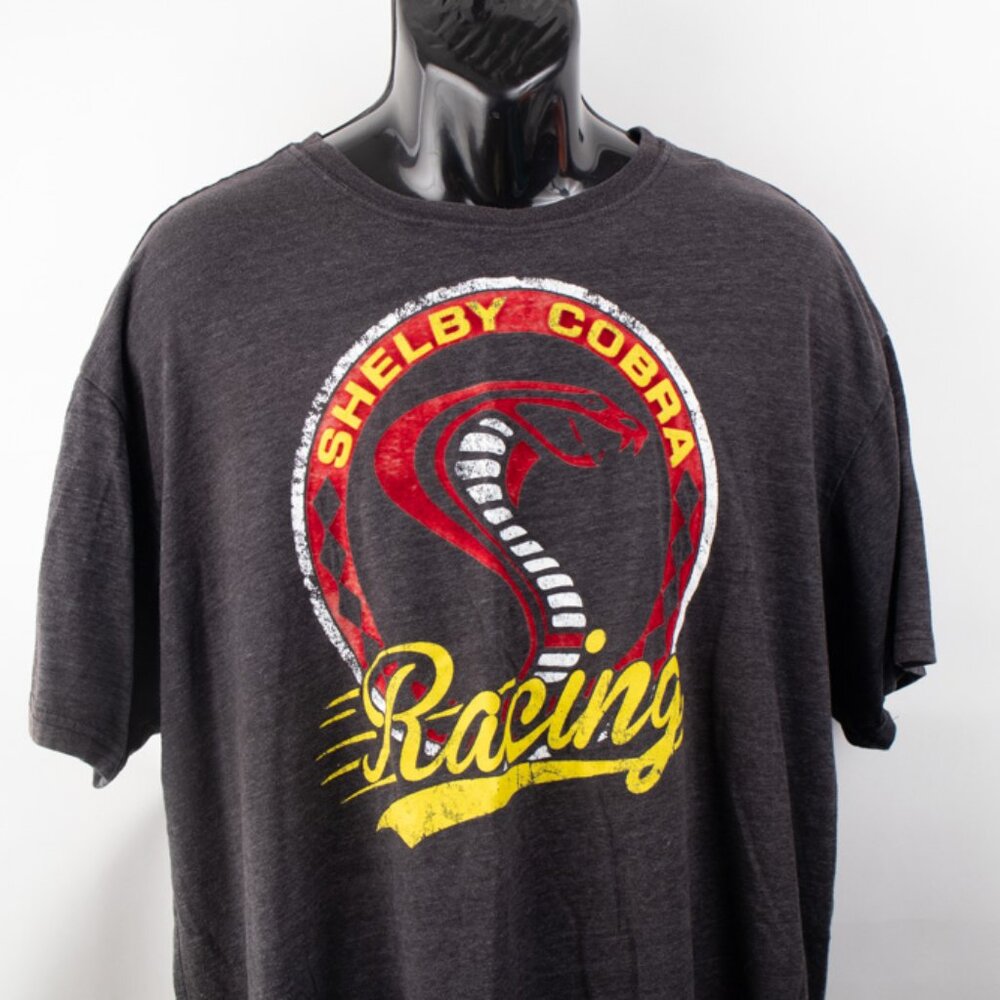 Shelby Cobra Black Men's XXL T-Shirt Cobra Logo Ford Mustang Cobra